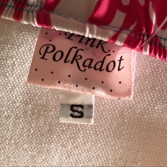 Pink Polka Dot floral Coverup dress with ruffle - Picture 6 of 8